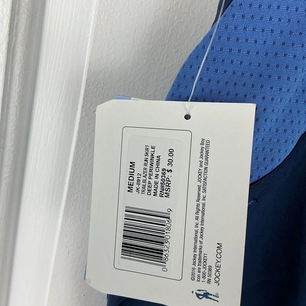 Jockey Women’s Skort Athletic Skirt Size M Blue NWT